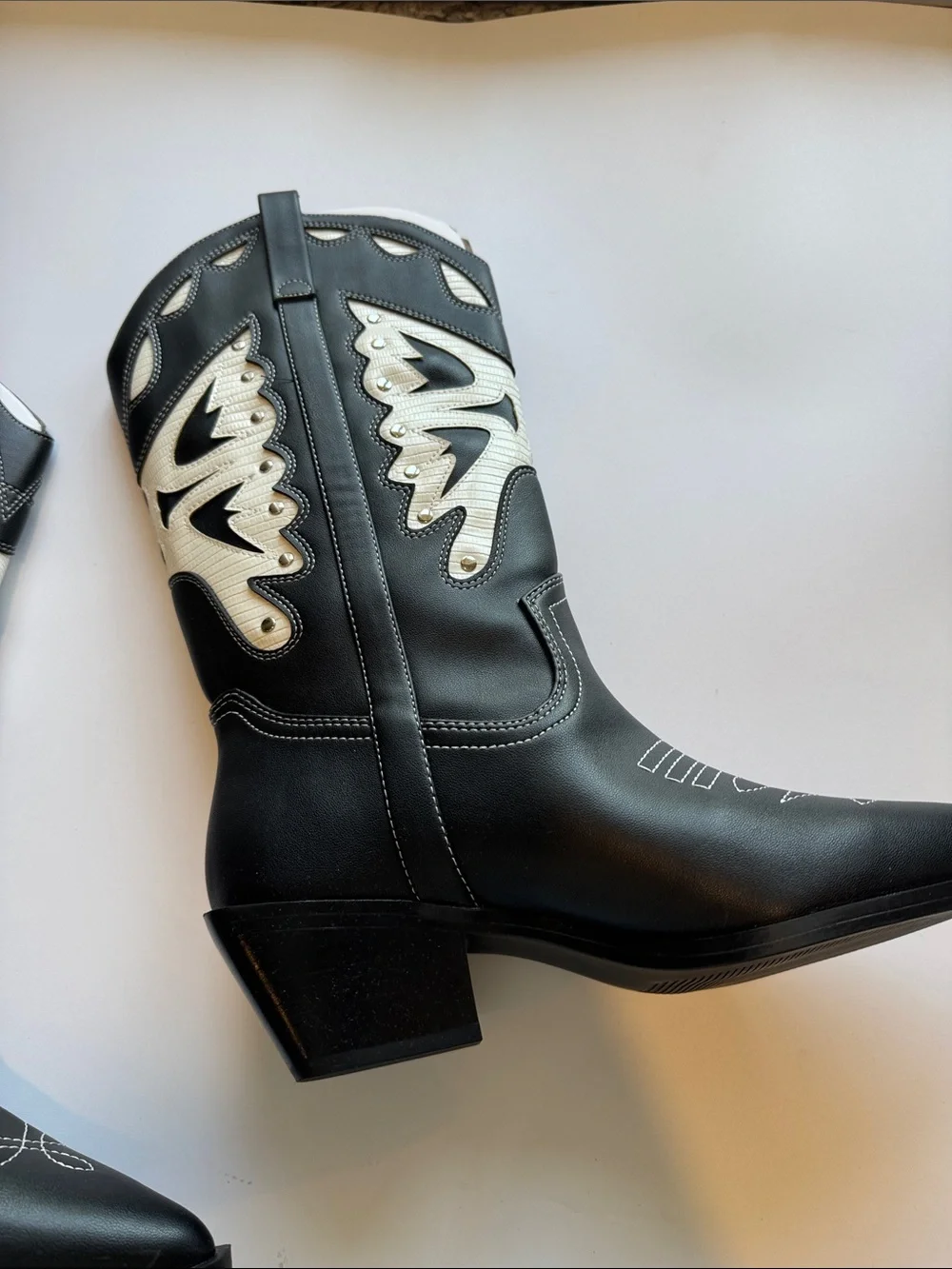 Madden Girl Women's Salloon Cowboy Boots - Picture 3 of 5